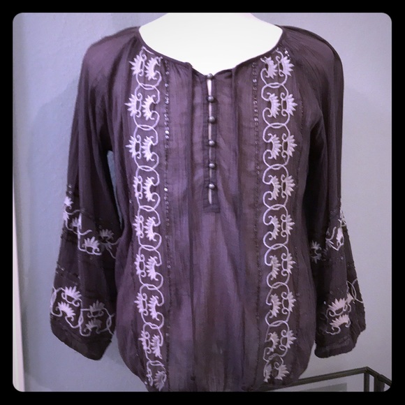 Tommy Bahama Tops - Tommy Bahama boho gauze top SZ L